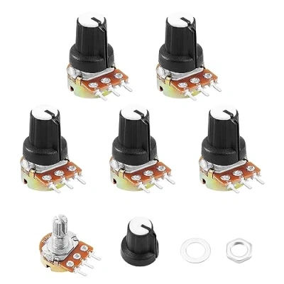 Afbeelding van HSEAMALL 5 stuks lineaire potentiometers 10K OHM 3