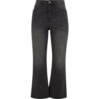 Afbeelding van Urban Classics Flared Jeans, Dames, Maat: 29, Black washed