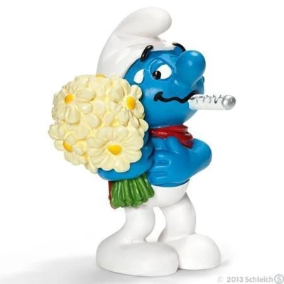 Afbeelding van De smurfen beterschaps smurf speelfiguur 5cm Schleich.