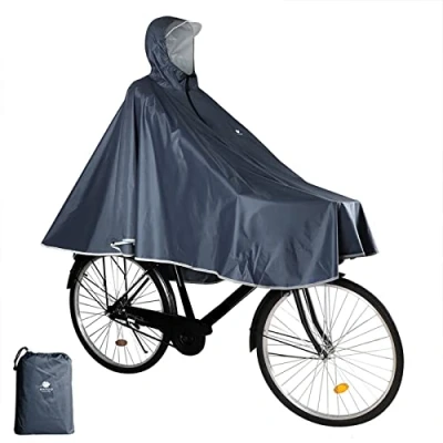 Afbeelding van Anyoo Waterdichte fietscapes, draagbaar, licht, regenponcho, compact, herbruikbaar, uniseks, voor wandelen, kamperen, buiten