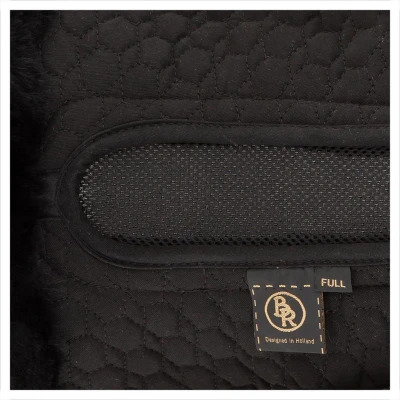 Afbeelding van BR Zadelonderlegger Air Mesh Sheepskin Zwart/Zwart Pony