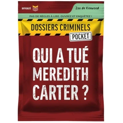 Image de Jeu d&#039;enquête Asmodee Dossiers Criminels Pocket 1 Qui a tué Meredith Carter ?