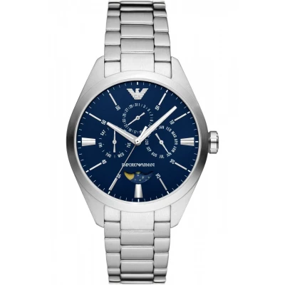 Afbeelding van Emporio Armani AR11553 Heren Horloge 43 mm Zilverkleurig