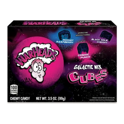 Afbeelding van Warheads Galactic Cubes Theatre Box 12 x 99 gram