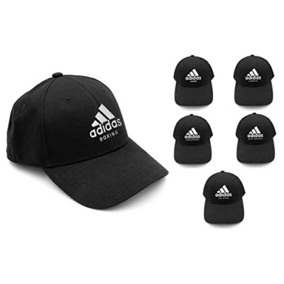 Afbeelding van adidas Honkbalpet voor dames en heren, zwart, boksen, karate, Judo Taekwondo, kickboksen, Jiu Jitsu