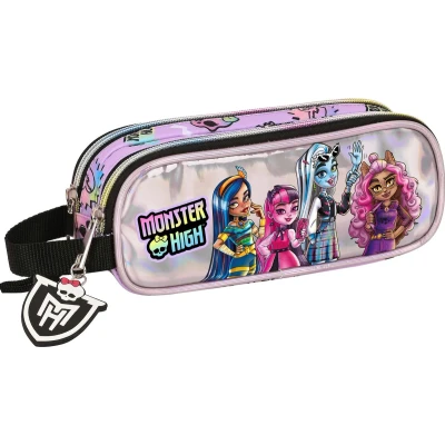 Afbeelding van Monster High Double Pennenetui &quot;Best Boos&quot;, lila, Estándar, casual, Lila., informeel