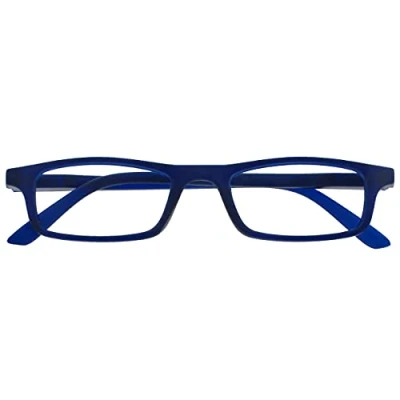 Afbeelding van Bedrijf Leesbril Matt Marineblauw Lichtgewicht Lezers Designer Stijl Mannen Vrouwen Spring Scharnieren R17 3 +2,50