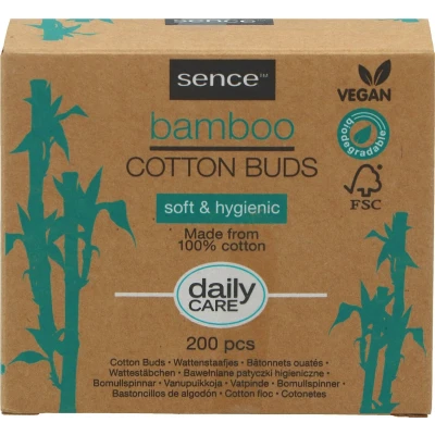 Afbeelding van SenceBeauty Bamboo Cotton Buds 200ST