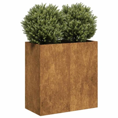 Afbeelding van Plantenbak roestig 80x40x80 cm weervast staal