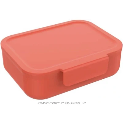 Afbeelding van Lunch Buddies: Brooddoos &quot;Nature&quot; 193x158x60mm Red