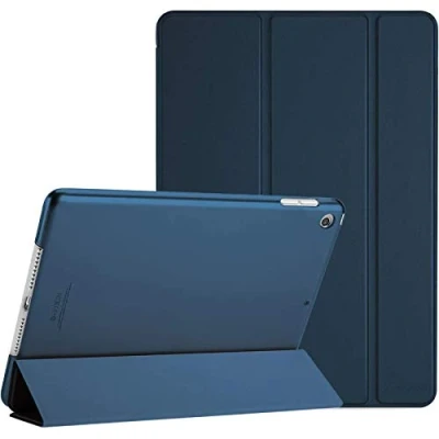 Afbeelding van ProCase Hoes voor 10,2 Inch iPad 9e Generatie 2021/iPad 8e 2020/iPad 7e 2019, Schokbestendige Hoesje Beschermhoes Smart Folio Cover Case Hard Back Shell Marineblauw