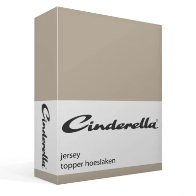 Afbeelding van Cinderella Topper hoeslaken (tot 12 cm) Jersey 160x200/210 cm Taupe