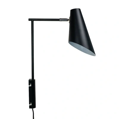 Afbeelding van Cale wandlamp zwart met overhang