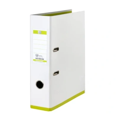 Afbeelding van OXFORD MyColour ordner, formaat A4, uit karton, rug van 8 cm, wit lichtgroen