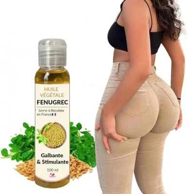 Image de Huile de Fenugrec Française Grossir les Fesses Augmente la Poitrine Nourrit Protège Peau et Cheveux 100% Naturelle 100 ML