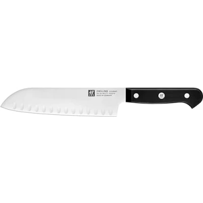 Image de ZWILLING GOURMET Couteau santoku 18 cm poignée noire