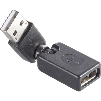 Afbeelding van Renkforce USB 2.0 Adapter [1x A stekker 1x bus A] Vergulde steekcontacten