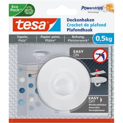 Afbeelding van Plafondhaak Tesa behang en pleisterwerk zelfklevend 500gr