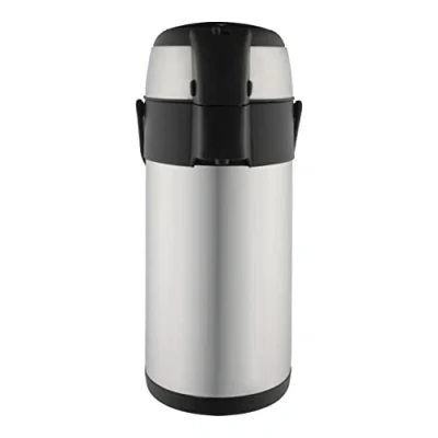 Afbeelding van Pioneer Airpot Dubbelwandige roestvrijstalen dispenser met handvat, zilver, 3,0 l, 8 uur warm