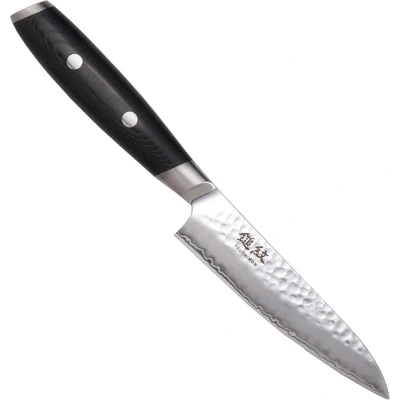 Afbeelding van Yaxell Tsuchimon Universeelmes 12 cm VG10 Staal Gehamerd Lemmet Micarta Heft