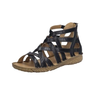 Afbeelding van Josef Seibel IVY 06 Sandalen, Dames, Maat: 36, Schwarz Leer