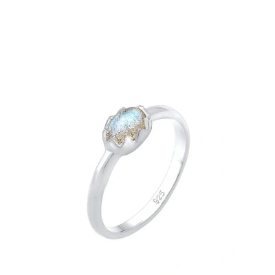 Afbeelding van Elli Vintage OVAL Ring silvercoloured, Dames, Maat: 54, Silver coloured