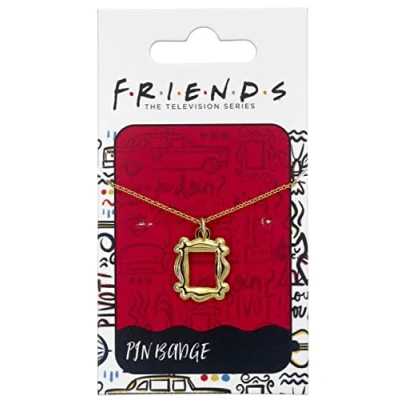 Afbeelding van The Carat Shop Friends TV serie halsketting met vergulde spioncino hanger verstelbare ketting