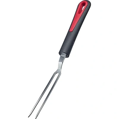 Afbeelding van Westmark Vleesvork, lange en fijne tanden, ergonomische handgreep, kunststof roestvrij staal, glimmend, zwart/rood/zilver 29492270