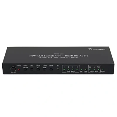 Afbeelding van FeinTech VSW04202 Switch HDMI 2.0 4x1+1 HD Audio Extractor 7.1 ARC 4K 60Hz HDR CEC