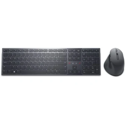 Image de Dell Premier KM900 Ensemble clavier et souris collaboration rétroéclairé sans fil 2.4 GHz, Bluetooth 5.1 AZERTY Français graphite avec 3 years NBD Advance Exchange