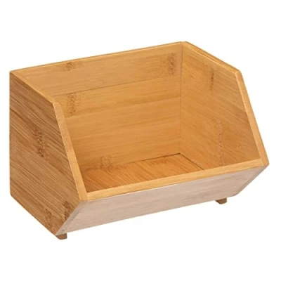 Afbeelding van 5Five Bamboe bakje stapelbaar A 17,5x15,5x12,5cm