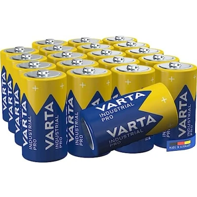 Afbeelding van Varta 04014211392, Industrial Pro C Baby alkaline batterijen LR14, Made in Germany, 20 stuks, blauw