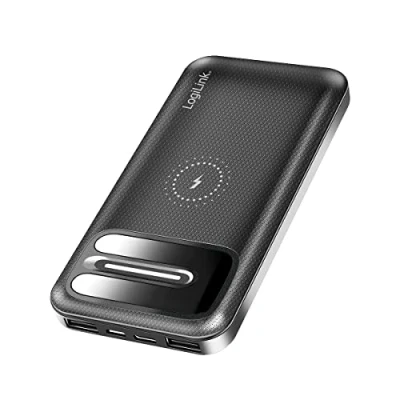 Afbeelding van 8000 mAh inductielader voor QI compatibele apparaten, extra opladen via USB (1 x Type C, 1 Micro USB)