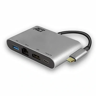 Afbeelding van USB C docking stations ACT 0.15 meter (4K@30Hz, HDMI, Ethernet, USB, C)