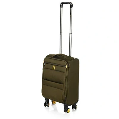 Afbeelding van National Geographic Handbagage Zachte Koffer / Trolley Reiskoffer 46x32x15.5cm Passage Khaki