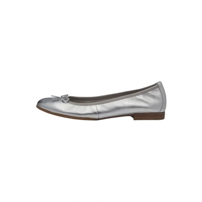 Afbeelding van Tamaris Ballerina&#039;s, Dames, Maat: 36, Silver Leer