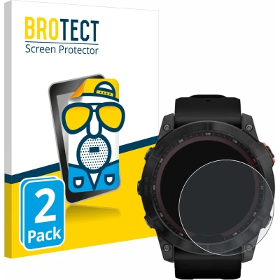 Afbeelding van BROTECT Screenprotector voor Garmin Fenix 7X (51 mm) Folie Beschermfolie matte (2 Stuks)