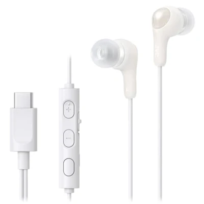 Afbeelding van JVC HA FR9UC Gumy In Ear USB C Stereo Headset Remote Wit