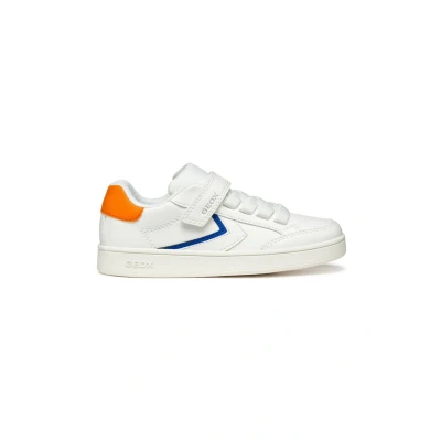 Afbeelding van Geox J Eclyper Boy A Sneakers voor jongens, Wit Lt Oranje