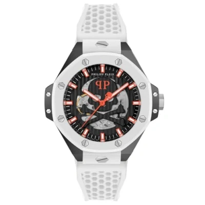 Afbeelding van Philipp Plein $Keleton Royal PWPFA0724 Horloge Siliconen Wit Ø 46 mm