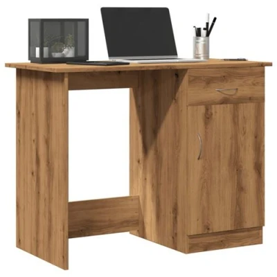 Image de vidaXL Bureau chêne artisanal 100x50x76 cm bois d&#039;ingénierie855955