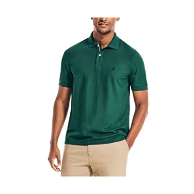 Afbeelding van Nautica Klassiek fit poloshirt voor heren, groen (Tidal Green)