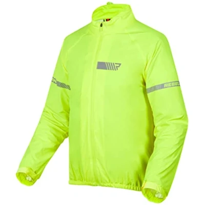 Afbeelding van REBELHORN Ocean Jacket Regenjas voor motorfiets, uniseks, Fluo Geel