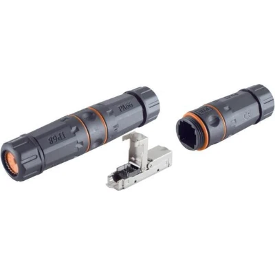 Afbeelding van Verbindingsadapter voor F/UTP / S/FTP CAT6a netwerkkabel Waterproof IP68