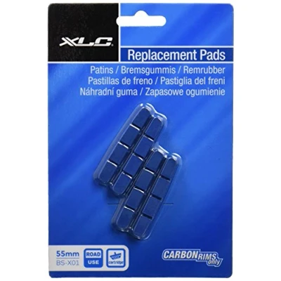 Afbeelding van XLC BS X01 Carbon Remblokjes Racefiets Campagnolo 55mm Blauw Set a 4 Stuks