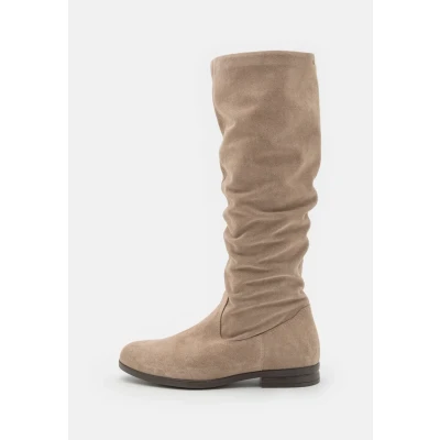 Afbeelding van Tamaris Online Exclusive Laarzen, Dames, Maat: 36, Taupe Veloursleer