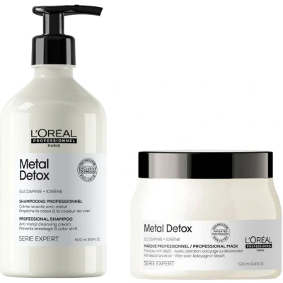 Afbeelding van L&#039;Oréal Serie Expert Metal Detox Shampoo 500ml + Mask bundel/set/pakket