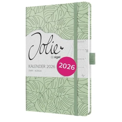 Afbeelding van SIGEL J6353 Wochenkalender Jolie 2026, ca. A5, lichtgroen