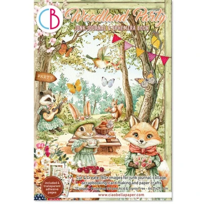 Afbeelding van Ciao Bella Woodland Party A4 Junk Journal Ephemera Book (32pcs) (CBB011)