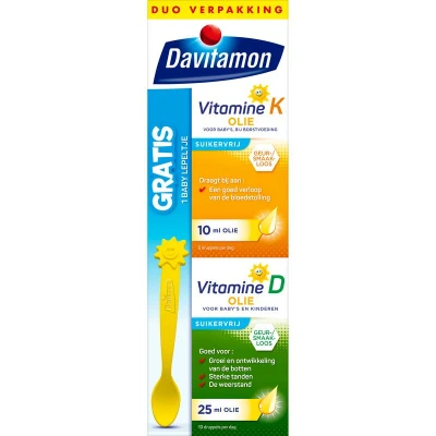 Afbeelding van Davitamon Baby Eerste Vitamines D + K Druppels 35ML